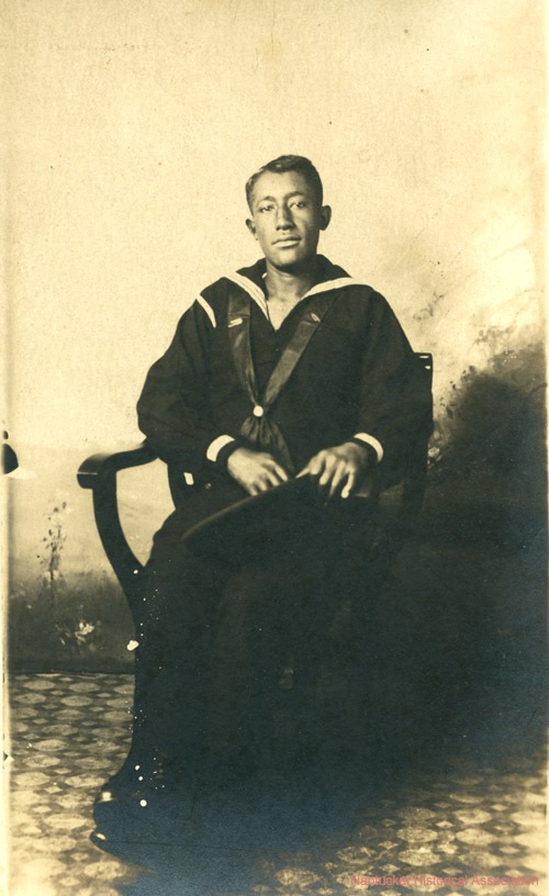 A photo of Wampanoag member Carlton West during World War I. Native Americans have served with distinction in Coast Guard predecessor services since the early 1800s. (Nantucket Historical Association Collection) A photo of Wampanoag member Carlton West during World War I. Native Americans have served with distinction in Coast Guard predecessor services since the early 1800s. (Nantucket Historical Association Collection)